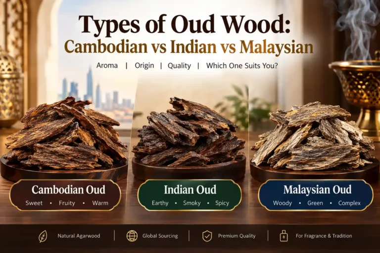 Types of Oud Wood: Cambodian vs Indian vs Malaysian agarwood comparison