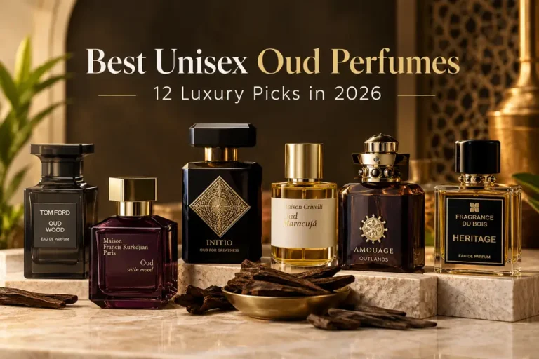 Best Unisex Oud Perfumes: 12 luxurious oud fragrances featuring rich woody, smoky, and warm amber notes in 2026.